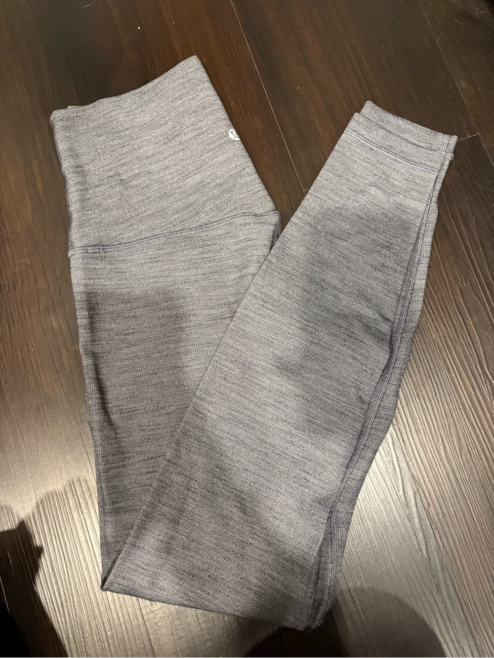 lululemon athletica Heathered Gray womens Performance Leggings